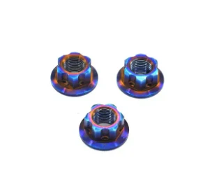 M10 Hex Gr5 Ti{2}}al-4v Đai ốc cầu vồng Titan